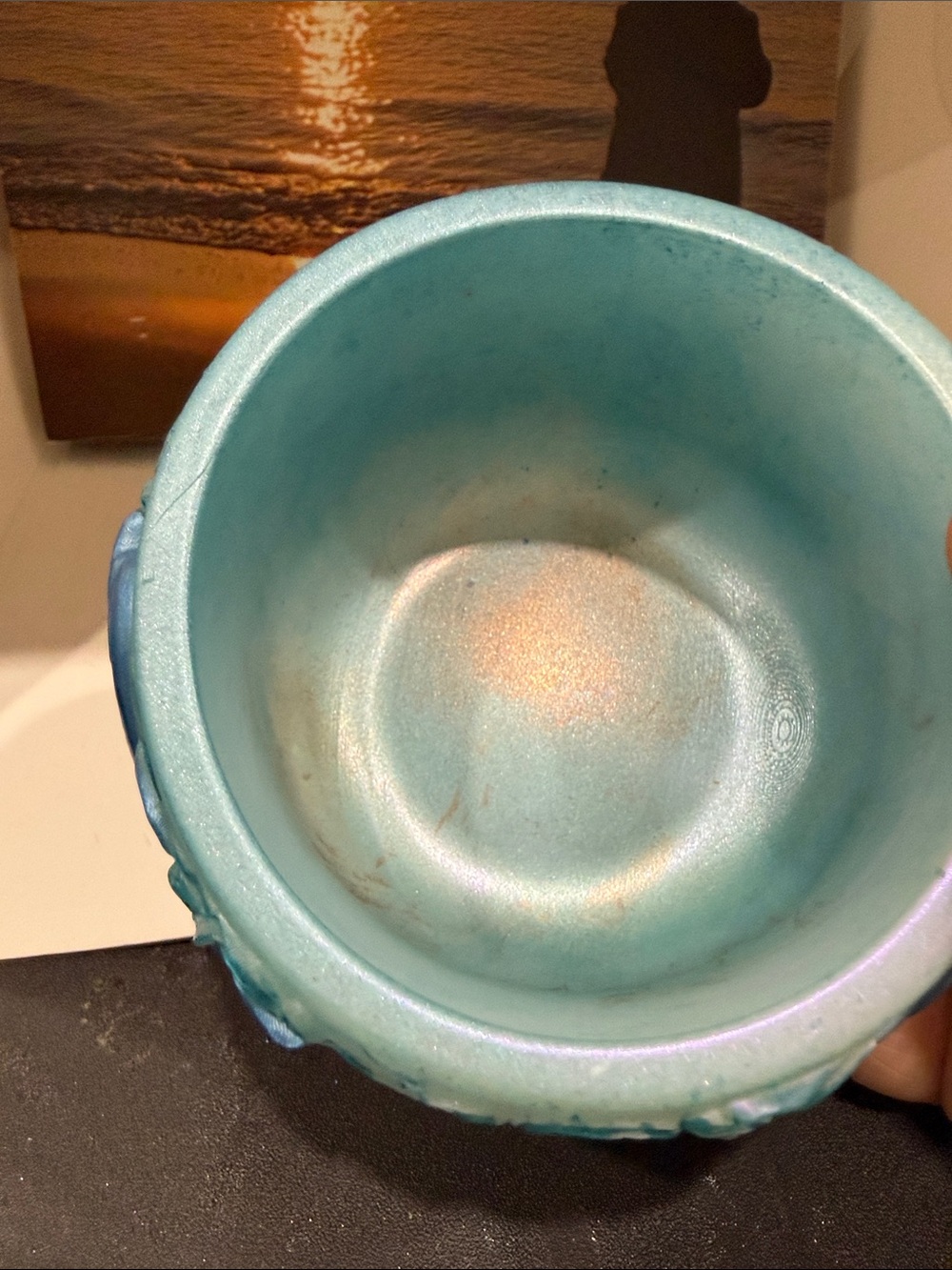 Decorative Turquoise Blue Dolphin Resin Bowl - Picture 11 of 11
